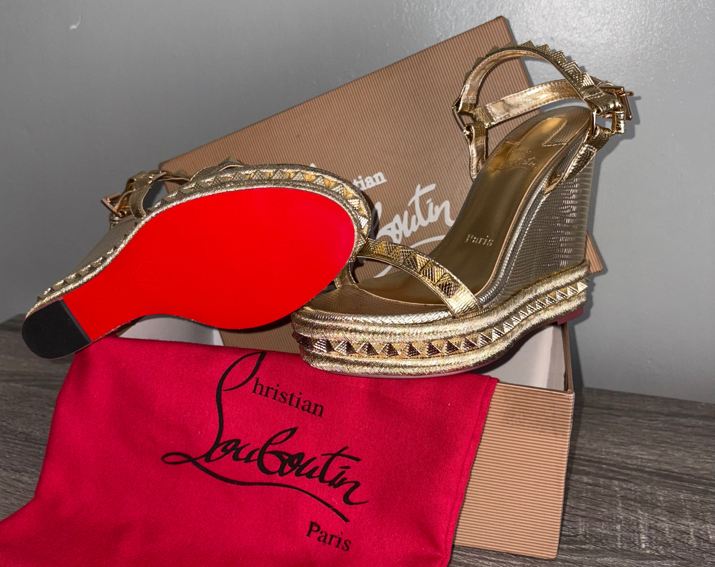 Gold Studded Loubs