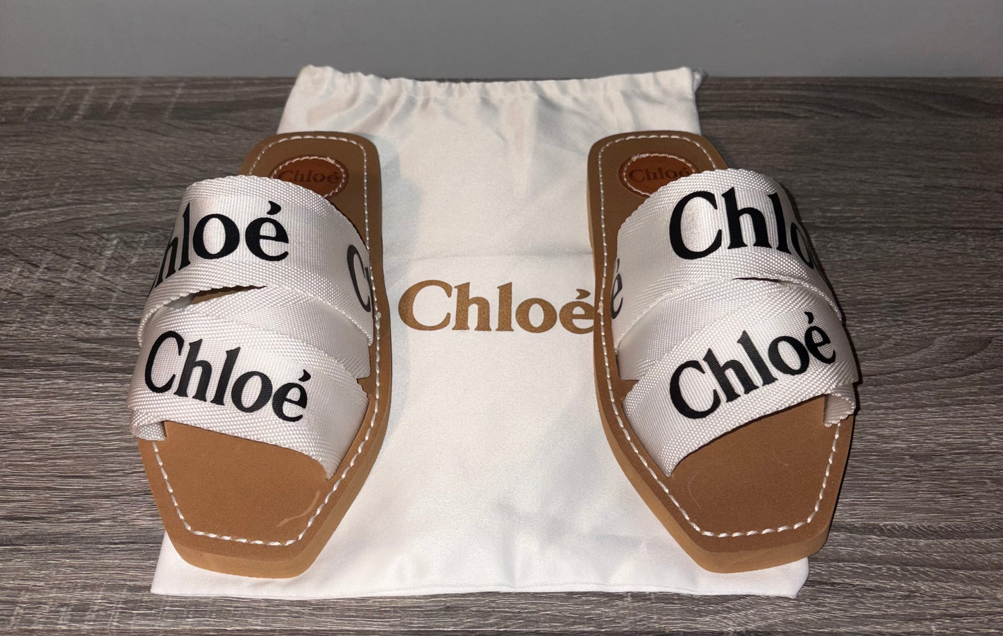 White Chlo Sandals