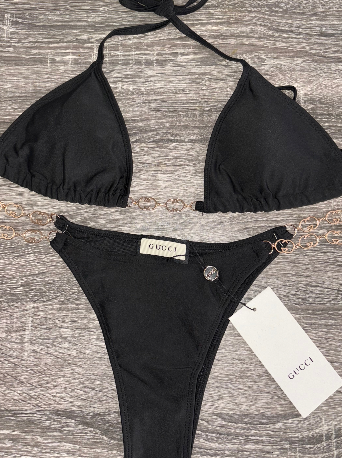 Black GG Bikini
