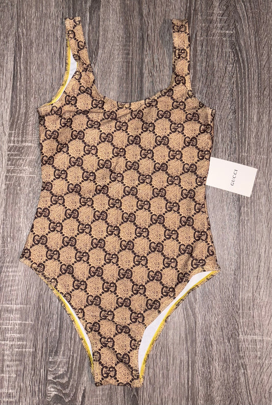 Women’s Brown GG Swimsuit