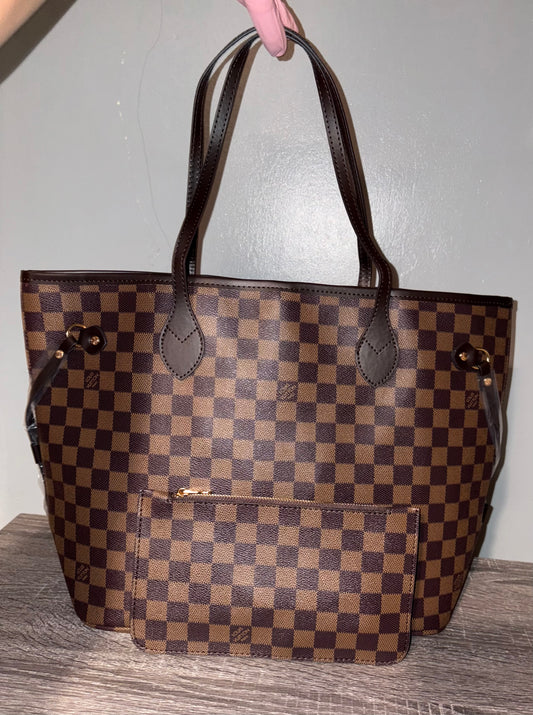 Checkered Loui Tote