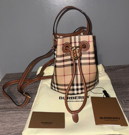 B Checkered Bag