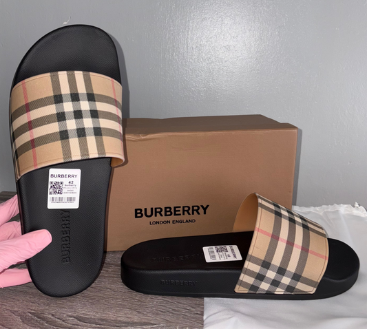 Men’s Checkered Inspired Sliders
