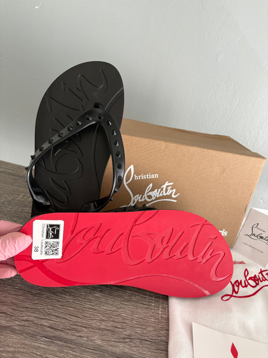 Black Top Red Bottom Inspired Flipflops